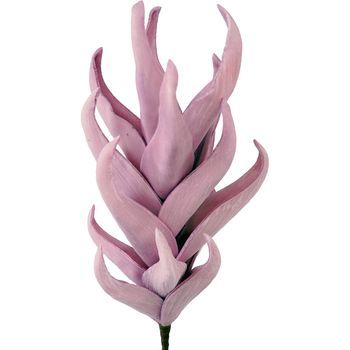 Set 6 Ramas Hojas Artificiales Violeta