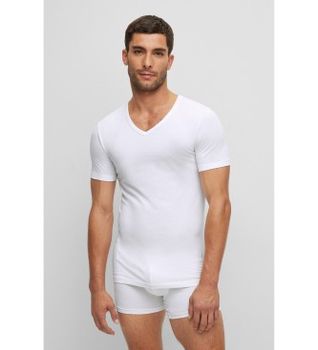 BOSS para hombre. 50475292 Pack 2 Camisetas VN 2P Modern blanco (XL), Casual, Algodón, Manga corta