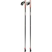 leki flash carbon 130 - dark anthracite rojo-blanco - par de bastones