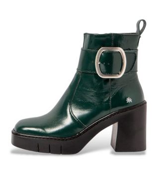 Art para mujer. 1197911WS003_0G3 Botines de piel 1979 verde (40), 8 a 10cm, Cremallera, Casual