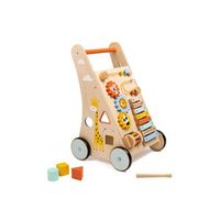 andador de madera 6 actividades jungle - de 1 a 2 anos - eureka kids