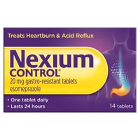 nexium control 20mg tablets 14s