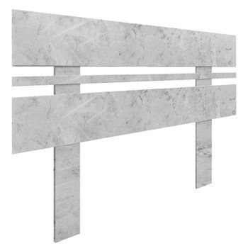 Dhome Cabecero Acabado Marmol 105cm Horizontal Estilo Ancho Con Patas Madera Reciclada Dm Herrajes Incluidos (105cm Horizontal Ancho, Acabado Marmol)
