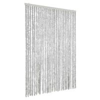 cortina antimoscas chenilla gris 118x220 cm