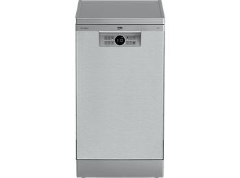 Lavavajillas - Beko BDFS26020XQ, 10 Servicios, 6 Programas, 45 cm, AquaIntense, Motor ProSmart, Inox
