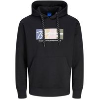 jack  jones jersey 12262421 jorportland block sweat hood ln black para hombre