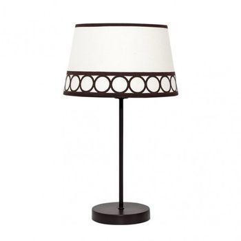 Lampara Sobremesa Dalia 1xe14 Beis/marron de FABRILAMP.