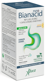 Aboca NeoBianacid Acidez, Reflujo, Dificultades Digestivas Sabor Limón 70 Comprimidos