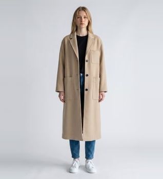 Weekend Max Mara para mujer. 2615011021600 Abrigo Galosce beige (40), Casual, Lana