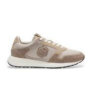 boss para hombre 50554612 zapatillas de piel vinston beige 45 plano cordones casual