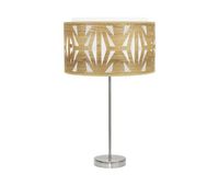 lampara sobremesa metal color niquel serie katerina 30cm