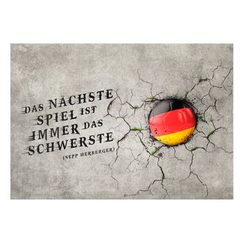 Papel Pintado 3d - Das Nächste Spiel Ist Immer Das Schwerste (sepp Herberger) (350x245 Cm)