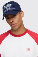 gorra con bordado italia navy