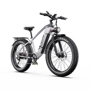 Bicicleta Electrica Duotts F26 Lite, Bateria 48v18ah, Ruedas 26*4.0 Kenda, Uso Urbano Y Rutas, Color Plata Blanco