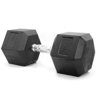 hxg mancuerna hexagonal 275 kg r 1 unidad  agarre antideslizante revestimiento de caucho ideal para casa y gimnasio