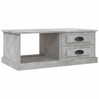 mesa de centromesa auxiliarmesa de cafe madera contrachapada gris hormigon 90x50x35 cm