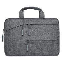 maletin satechi st-ltb13 gris impermeable 13 acolchado 3 bolsillos