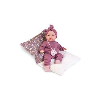 Muñeca Baby Toneta Palabritas,si Aprietas Su Barriga Balbucea Con Saco De Borreguillo 34 Cm