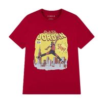 camiseta air jordan comic slam junior roja