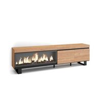 mueble tv guaro-01 con chimenea electrica para salon