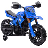 aiyaplay moto electrica para ninos de 3 anos moto de bateria para ninos 6v con ruedas de entrenamiento y bocina carga 30 kg azul
