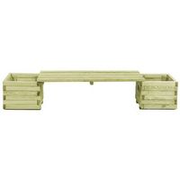 banco de jardin  banco de exterior  silla de jardin con jardineras de madera de pino impregnada