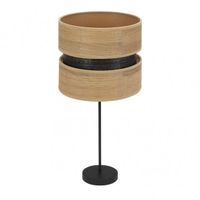 sobremesa alto colet 1xe27 negromadera clara 61x30x30 cm