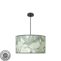colgante moda 3xe27 negrohoja verde regx50x50cm cdifusor