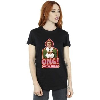 Elf Camiseta Santa's Coming para mujer