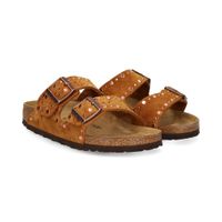 birkenstock sandalias planas mujer - marron talla 40n