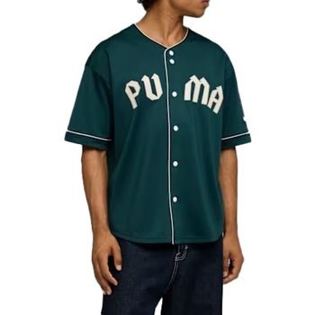 Puma Yellow Camisa Oversized Baseball Jersey para hombre