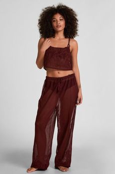 Hunkemöller Pantalón de Playa Rojo