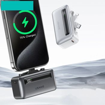 USAMS CD233 20W 4500mAh Banco de Energía Inalámbrico de Doble Puerto Pantalla Digital Batería Externa Suministro de Ener