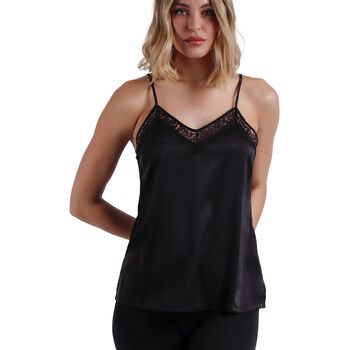 Admas Blusa Camiseta de tirantes Puntilla Escote para mujer