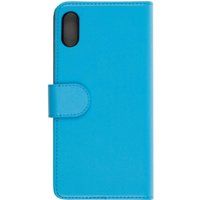 folio huawei y6 2019 case with screen protector - blue blue