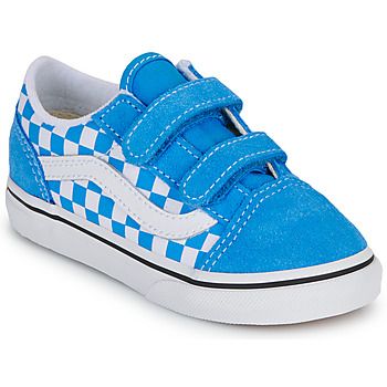 Vans Zapatillas Old Skool V COLOR THEORY CHECKERBOARD Bright Azure para niña