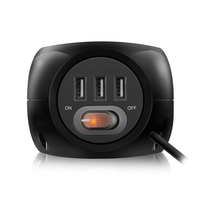 ewent ew3938 regleta cubo 3 tomas shucko  3 usb