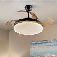 ventilador led con aspas plegables vento dim 36w