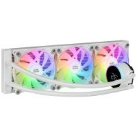 mars gaming ml-lcd360 refrigeracion liquida aio tdp 600w 3x ventilador fdb argb pantalla lcd blanco