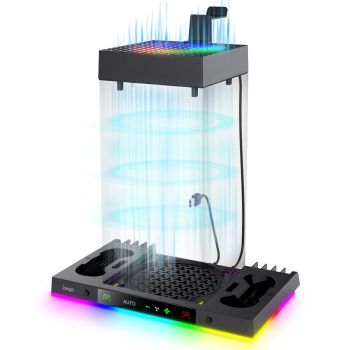Ventilador de refrigeración Ipega PG-XBX024S para Xbox Series X con control inteligente de temperatura RGB Base + gancho
