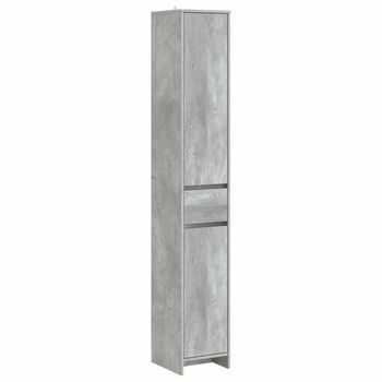 Mueble De Cuarto De Baño Gris Hormigón 30 X 33 X 190 Cm Vidaxl