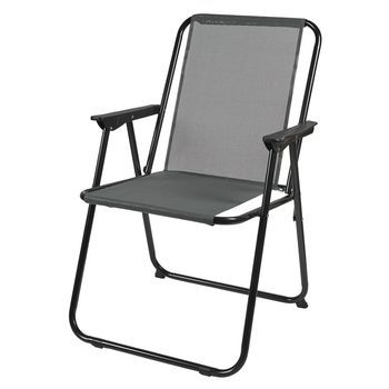 Set De 4 Sillas Plegables Gris H.75 Cm