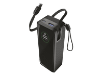 powerbank - cellularline roller 20000 mah carga rapida 65 w hasta 144h de carga usb c a negro
