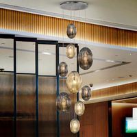 lampara de techo led ovila 9x8w