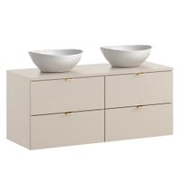 mueble doble lavabo 120cm paneles de melamina y de mdf cachemira