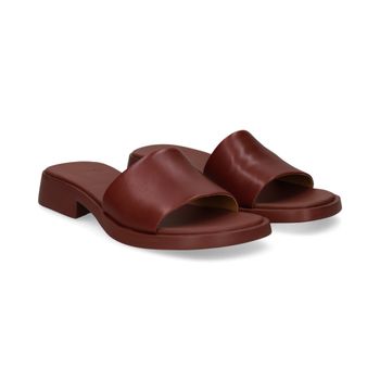 Camper Sandalias Planas Mujer - Rojo Talla 37