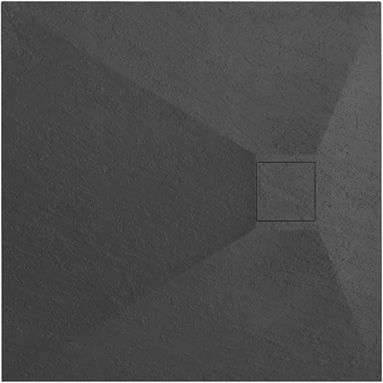 Plato De Ducha Rea Magnum Black 90x90
