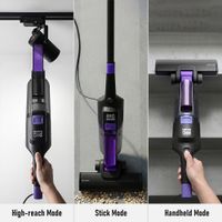 aspiradora de mano multiusos potente succion de 18kpa 400w ultra ligera de 12kg aspiradora con cable de 5m de largo autoportante filtro hepa lavable para pisos duros alfombras escaleras