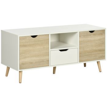 Mueble TV Madera ZMH Buffet Bajo 2 Armarios 110x40 cm