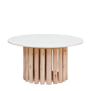 Mesa de centro de madera beige
